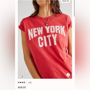 Free People Retroband tee. Worn once.